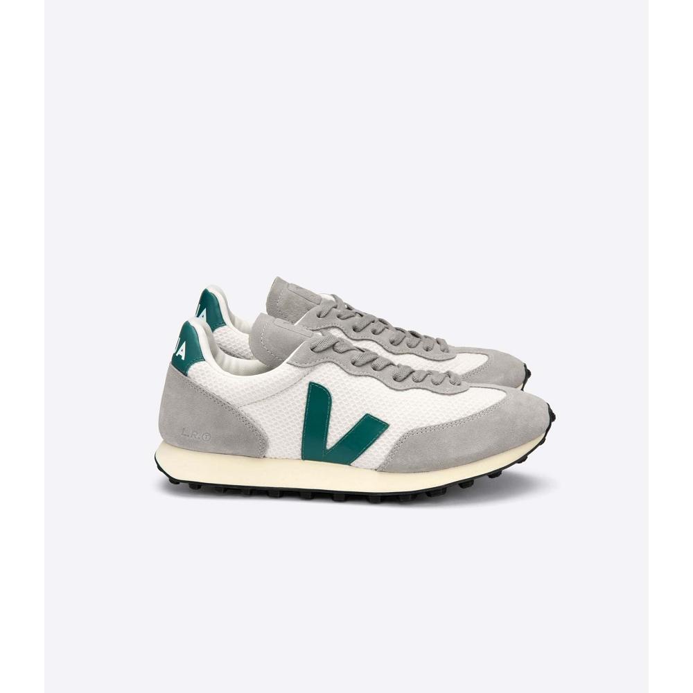 Veja RIO BRANCO HEXAMESH Women\'s Running Shoes Grey/Green | NZ 429MQZ